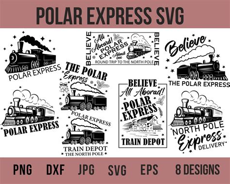 Polar Express Svg Christmas Svg Polar Express North Pole Etsy