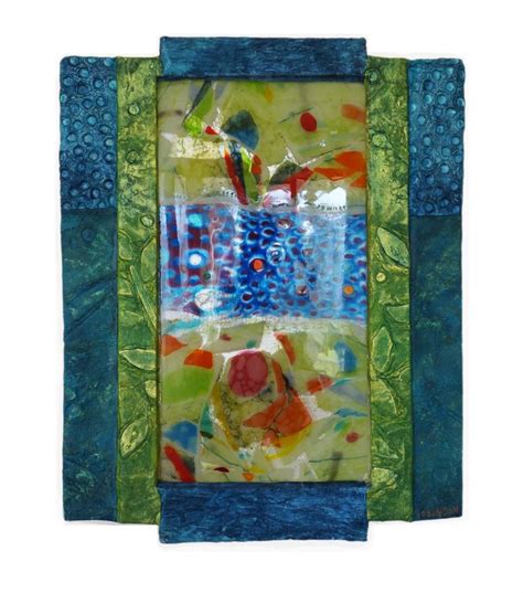 Fused Glass And Handmade Paper By Priscilla Robinson Mixed Media Artists Art Consultant