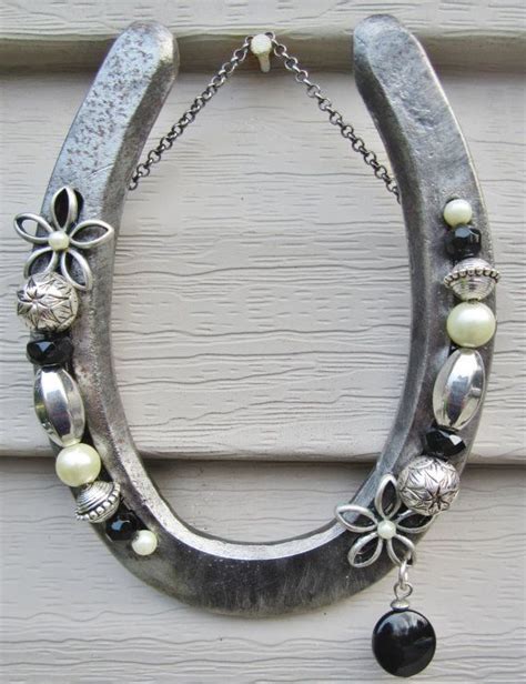 Horseshoe Decorated With Beads By Grandmajosworkshop On Etsy