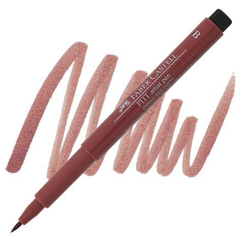 Faber Castell Pitt Artist Pen Indian Red Brush Nib Utrecht Art Supplies