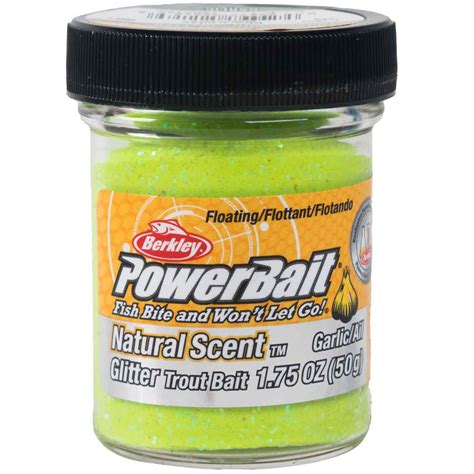 Berkley Powerbait Natural Scent Trout Dough Bait Glitter Chartreuse