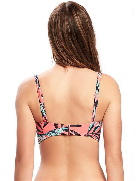 Underwire Long Line Balconette Bikini Top For Women Old Navy