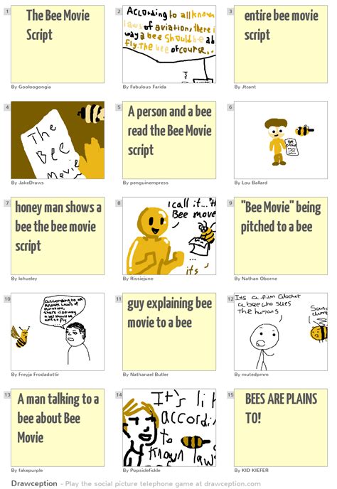 The Bee Movie Script - Drawception