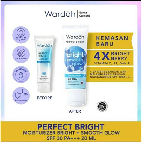 Jual Wardah Perfect Bright Creamy Foam Bright Oil Controlsmoot Glow