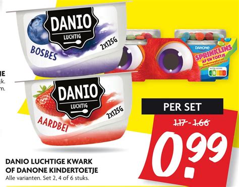 Danio Luchtige Kwark Of Danone Kindertoetje Aanbieding Bij Dekamarkt