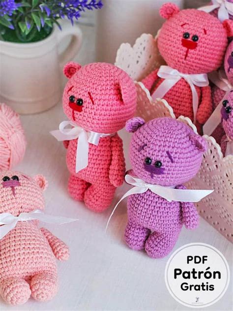 Amigurumi Oso Pequeño PDF Patrón Gratis Paso a Paso 500 PDF Passo a