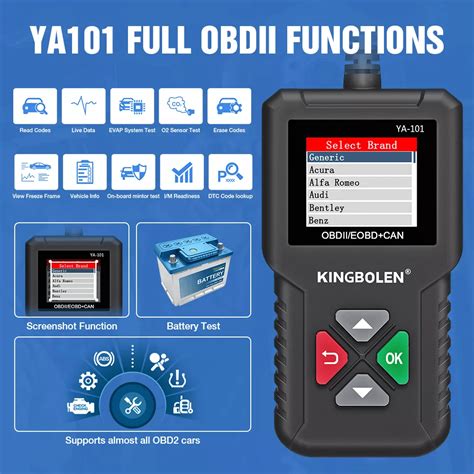 Obd Scanner Fault Code Reader Check Engine Management Light Car