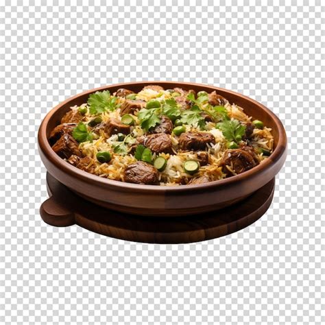 Biryani Au Poulet Avec Riz Basmati Cuit La Vapeur Png Psd Premium