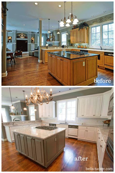 How To Paint Kitchen Cabinets White Before And After Pictures