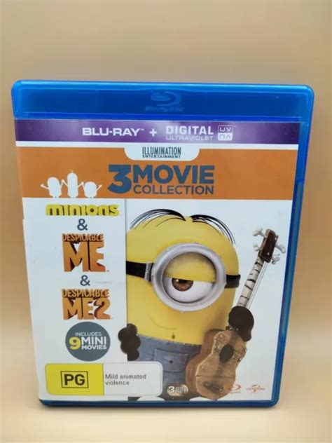 MINIONS DESPICABLE ME Colección de 3 Películas Blu ray Digital UV