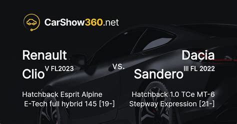 Renault Clio V Hatchback Esprit Alpine E Tech Full Hybrid 145 Vs Dacia