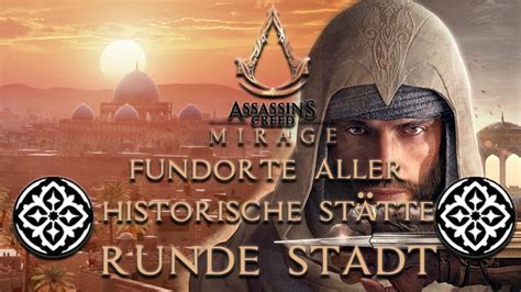 Fundorte aller Historische Stätte Runde Stadt Assassins Creed Mirage