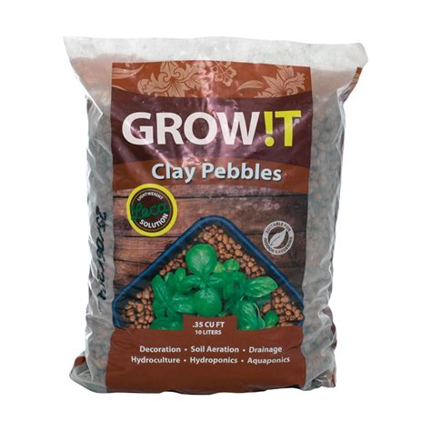 GROW T Clay Pebbles 10 25L 4 Plants Indoor Gardening Supply