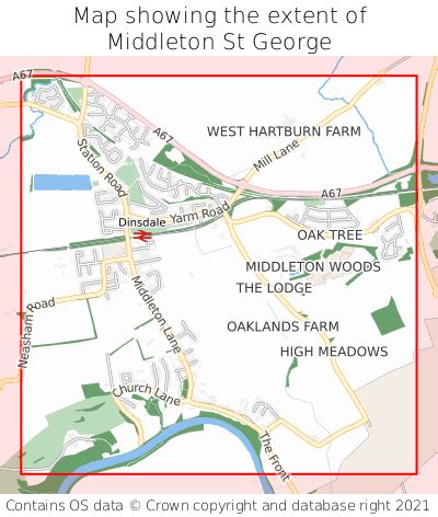 Where is Middleton St George? Middleton St George on a map