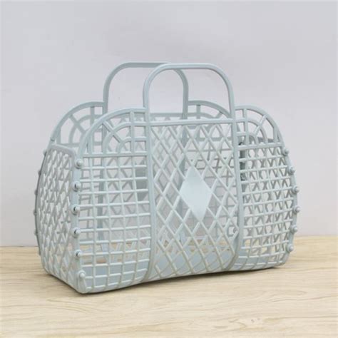 Panier De Rangement Mir Linge Portable En Plastique Petite Maille