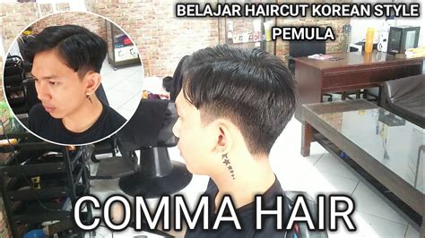 Comma Hair • Cara Mudah Potong Rambut Korean Style Pemula Youtube