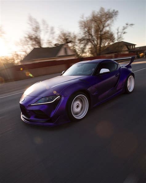 The Purple Supra Classic Car Decal Toyota Supra Super Luxury Cars