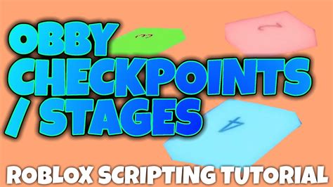 Obby Checkpoints Stages Roblox Scripting Tutorial Youtube