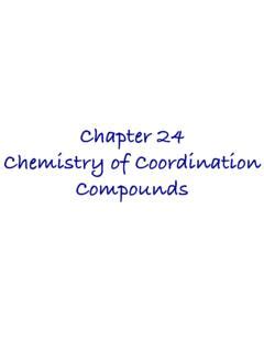 Chapter Chemistry Of Coordination Compounds Chapter Chemistry