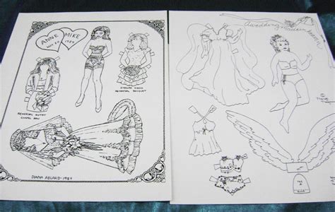 Vtg Paper Doll Convention 1990 Weddings Lot Various Artists Original