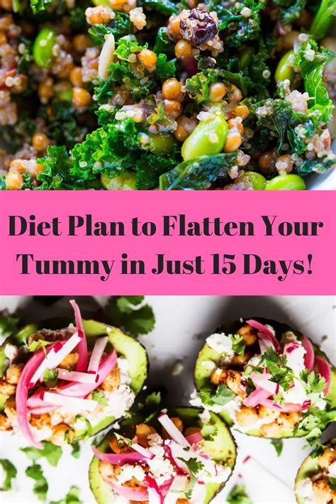 Diet Plan To Flatten Your Tummy In Just 15 Days Healthy Diet Recipes