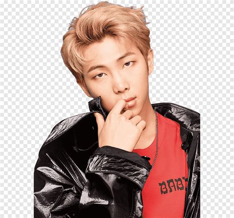 BTS Man Wearing Black Jacket Touching Lip Png PNGEgg