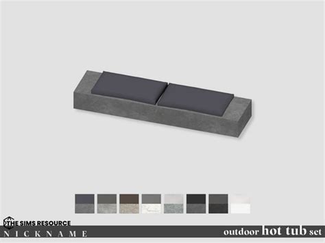 The Sims Resource Outdoor Hot Tub Set Sofa