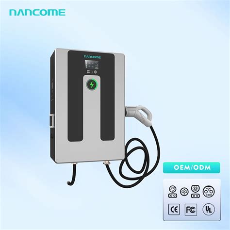 Nancome 20kw 30kw 40kw Fast Wall Mount IP54 Ocpp Commercial EV Charger