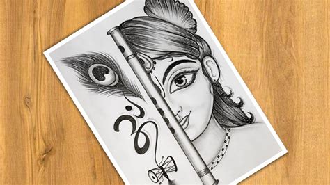 How To Draw Lord Krishna Easy Easy Trick Step By Step Tutorial