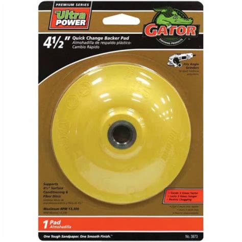 Gator Quick Change In Angle Grinder Backing Pad Frys