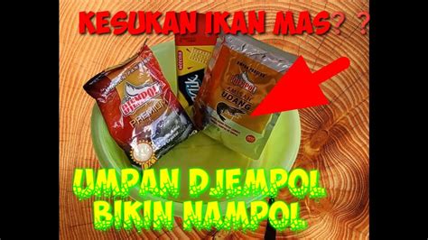 Umpan Ikan Masdengan Bahan Cap Djempol YouTube