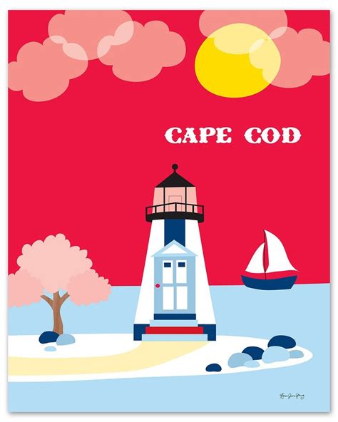 Cape Cod Art Print Cape Cod Skyline Cape Cod Wall Art Ma Etsy