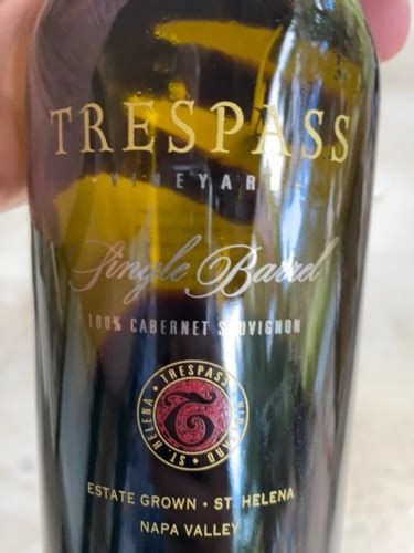 Trespass Vineyard Single Barrel Cabernet Sauvignon Vivino Us