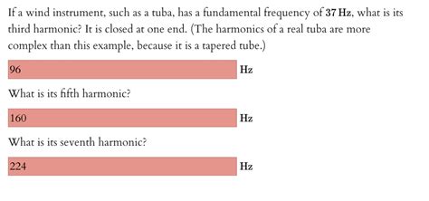 Solved If A Wind Instrument Such As A Tuba Has A Chegg