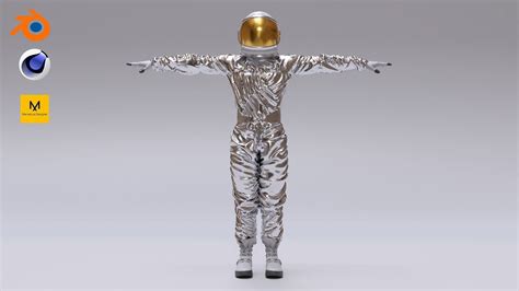 D Model Spacesuit Astronaut Rigged Astronauta Traje