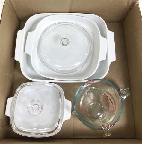 Lot Assorted Cooking Dishes Pyrex Corningware