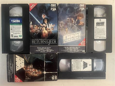 Star Wars Original Trilogy Cbs Fox Vhs Set