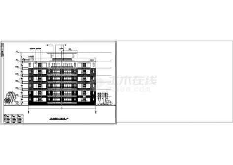 6层27564平米1梯4户塔式住宅楼建施【平立剖 门窗 表 】cad图纸住宅小区土木在线