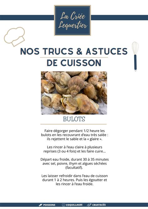 Comment Cuire Des Bulots Lequertier Groupe