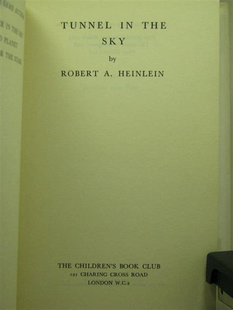 Tunnel In The Sky By Robert A Heinlein Hb Classic Science Fiction