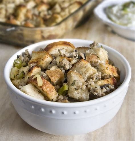 Sourdough Stuffing With Sage Sausage And Apples Recipe Stl Cooks