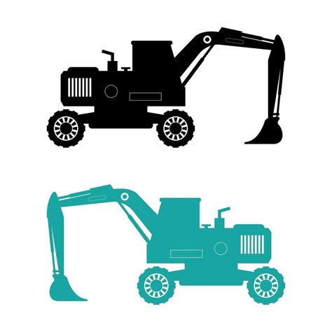 Excavator On White Background 2086516 Vector Art at Vecteezy