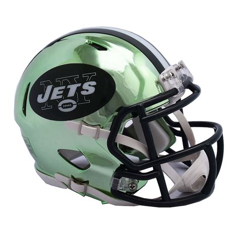 Riddell New York Jets Chrome Alternate Speed Mini Football Helmet