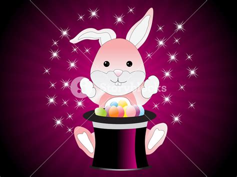 Cute Magic Bunny Rabbit Vector Illustration Royalty Free Stock Image