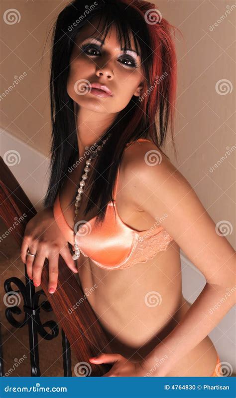 Alluring Woman Wearing Lingerie Stock Photo Image Of Cosmetics Glamour