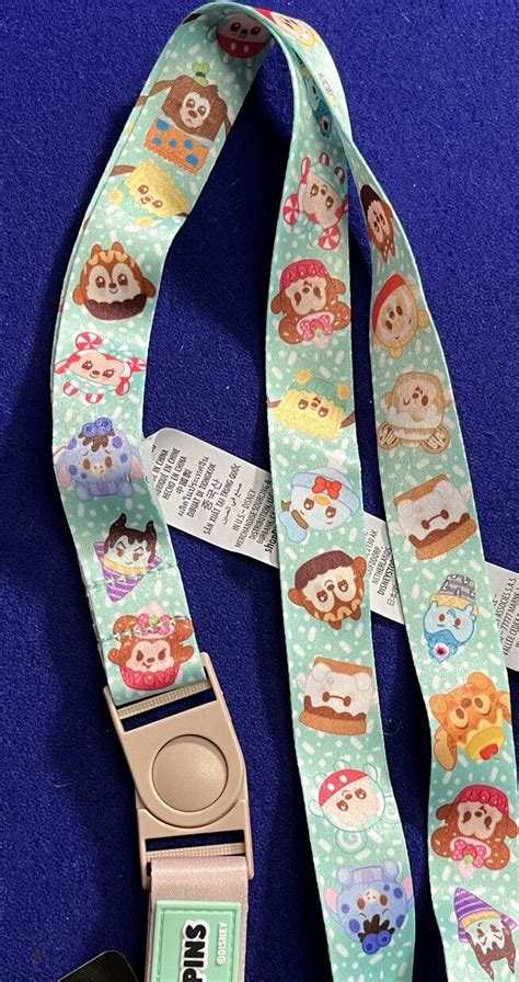 New Disney Parks 2023 Munchlings Reversible Lanyard Mickey Donald