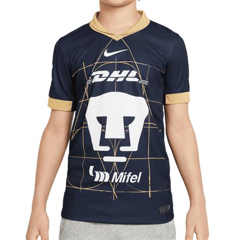 Nike Kids Pumas Unam 202425 Away Jersey Obsidiantruly Goldwhite