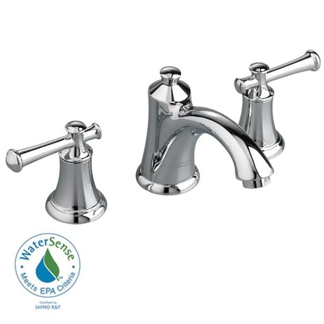 American Standard Portsmouth Polished Chrome 2 Handle Widespread Watersense Bathroom Sink Faucet