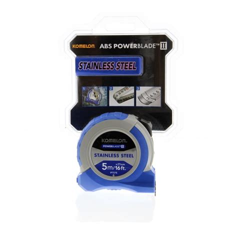 Komelon Abs Powerblade Ii Stainless Steel Tape 5m16ft 27mm