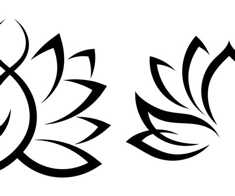 Lotus Flower Svg Cut File Lotus Flower Clip Art Silhouette Etsy Uk